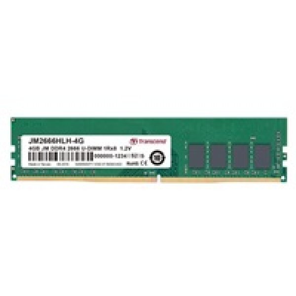 DIMM DDR4 4GB 2666MHz TRANSCEND 1Rx8 512Mx8 CL19 1.2V