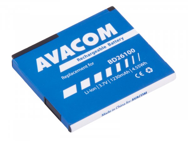 Baterie AVACOM PDHT-ACE-S1230 do mobilu HTC Desire HD, HTC Ace Li-Ion 3,6V 1230mAh