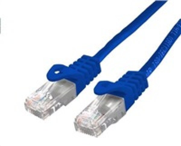 C-TECH kabel patchcord Cat6, UTP, modrý, 0,5m