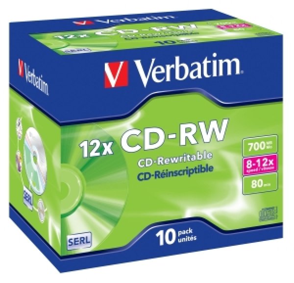 Disk CD-RW Verbatim 700MB