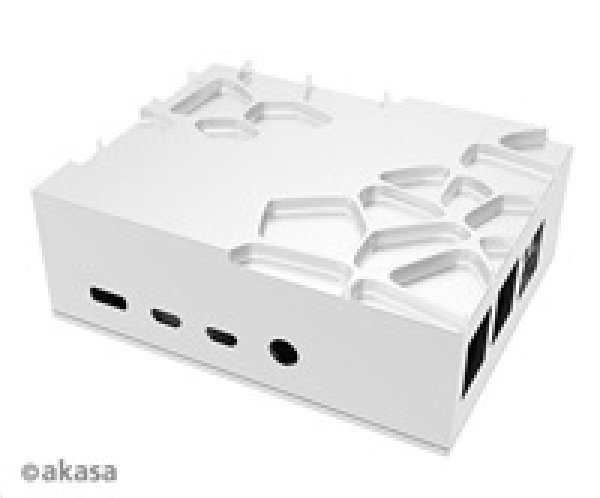 AKASA case Gem Pro, pro Raspberry Pi 4 Model B, stříbrná