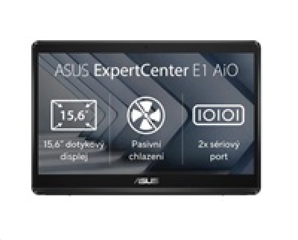 ASUS PC AiO ExpertCenter E1 (E1600WKAT-BA042M),N4500,15,6" 1920 x 1080, 8GB,128GB SSD,Intel UHD,No OS,Black