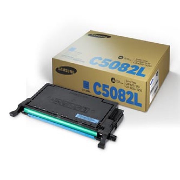 Toner SAMSUNG CLT-C5082L azurový (4 000 stran)