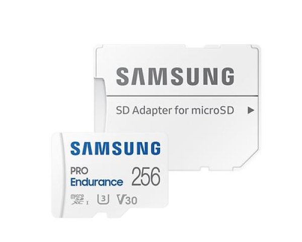 Samsung PRO Endurance/micro SDXC/256GB/100MBps/UHS-I U3 / Class 10/+ Adaptér