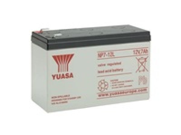 Baterie - YUASA NP7-12L (12V/7Ah - Faston F2 250), životnost 5let