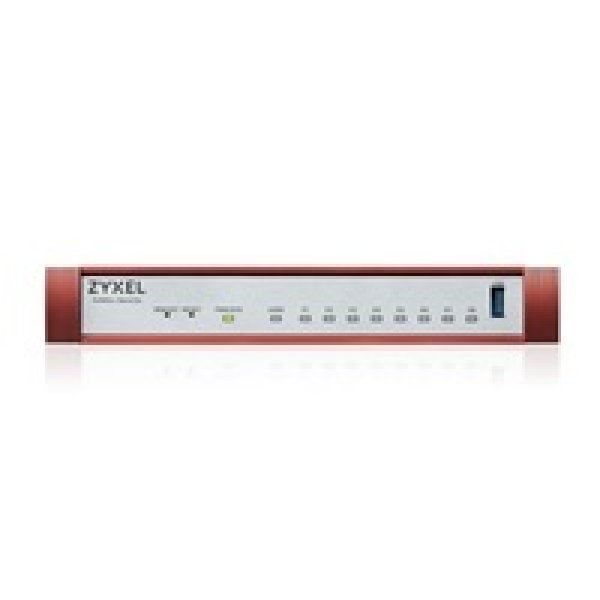 Zyxel USG FLEX100 H Series, 7 Gigabit user-definable ports, 1*1G PoE+, 1*USB (device only)