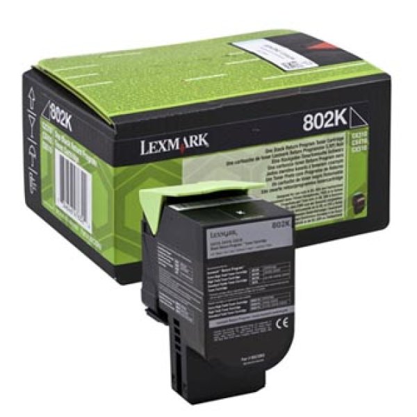 Toner Lexmark 802K 80C20K0 černý