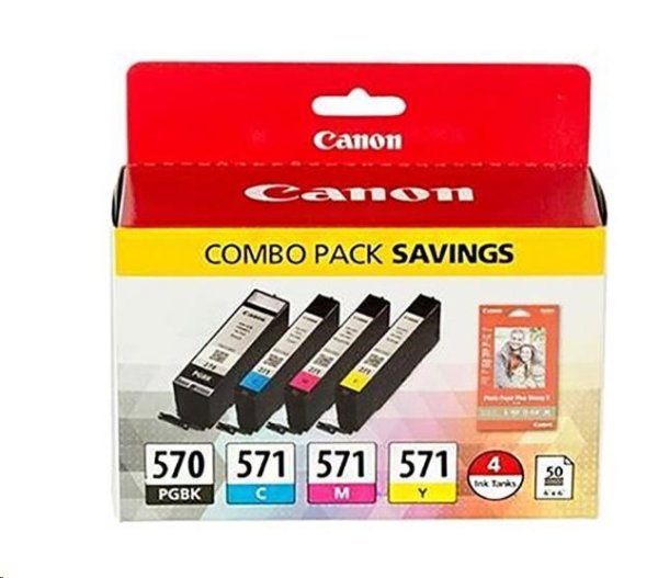 CANON CARTRIDGE PGI-570/CLI-571 PGBK/C/M/Y/ BK MULTI-PACK pro PIXMA MG575x,  MG685x, MG775x, TS505x, TS605x (297 str.)