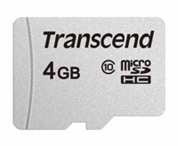 TRANSCEND MicroSDHC karta 4GB 300S, Class 10, bez adaptéru