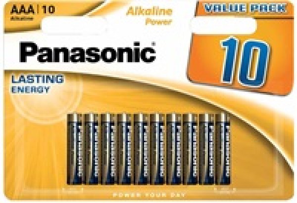 PANASONIC Alkalické baterie Alkaline Power LR03APB/10BW AAA 1,5V (Blistr 10ks)