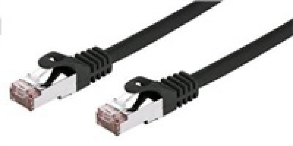 C-TECH kabel patchcord Cat6, FTP, černý, 0,5m