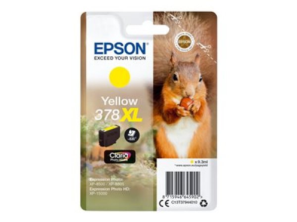 Náplň EPSON 378XL,C13T37944010 žlutá - Blistr