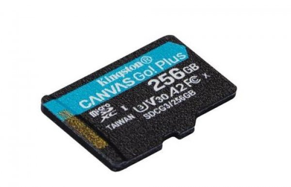 KINGSTON micro SD card SDXC 256GB Canvas Go! Plus + SD adaptér