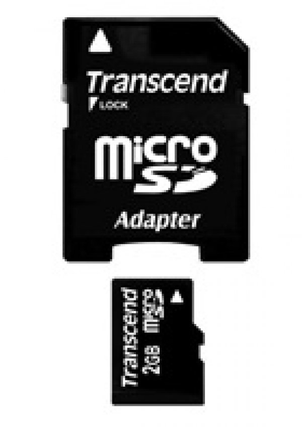 TRANSCEND MicroSD karta 2GB + adaptér