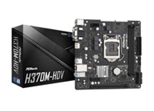 ASRock MB Sc LGA1151 H370M-HDV, Intel H370, 2xDDR4, 1xHDMI, 1xDVI, 1xVGA, mATX