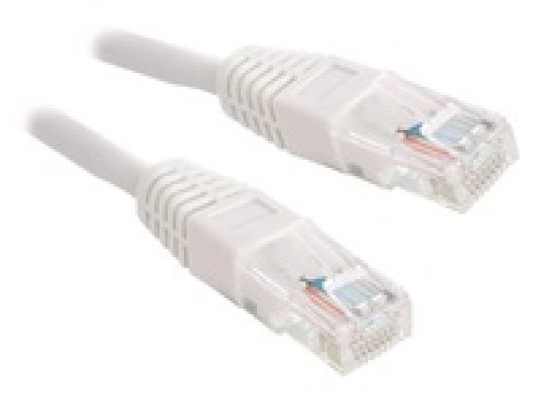 XtendLan patch kabel Cat5E, UTP - 0,5m, bílý (prodej po 10 ks)