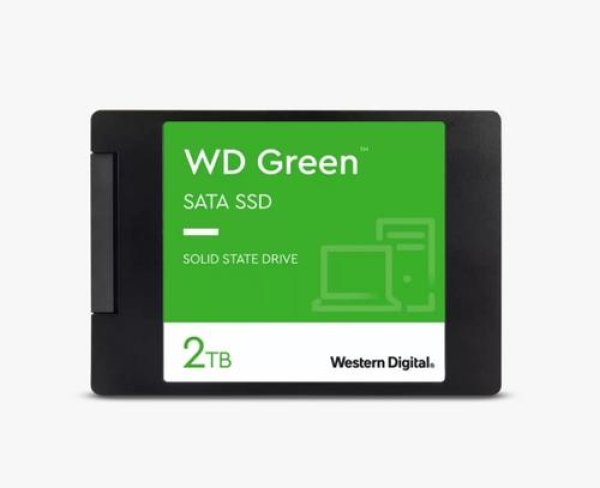 WDC GREEN PC SSD WDS200T2G0A 2TB 2.5" 7mm (545MB/s, SSD, SLC)