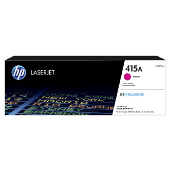 Toner HP W2033A, HP 415A purpurový (2 100 stran)