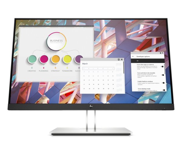 HP LCD 24" E24 G4, 1920x1080, 5ms, VGA, HDMI, DPort, USB, pivot, VESA