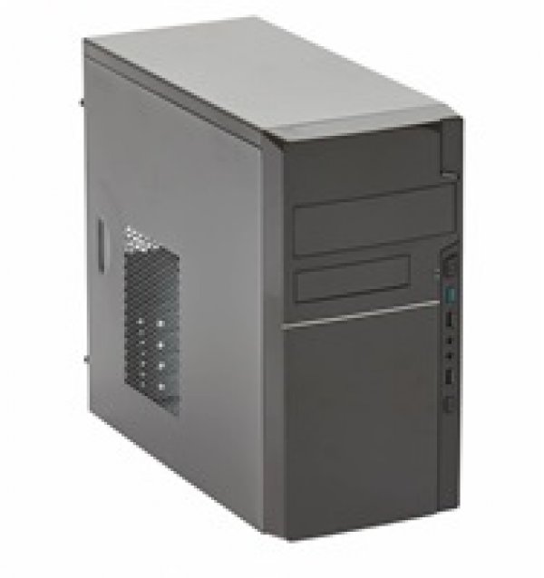 EUROCASE skříň MC 278 EVO black, micro tower, 2xAU, 2x USB 2.0, 1x USB 3.0, bez zdroje