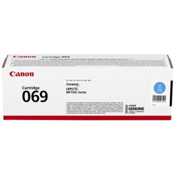 Toner CANON 069C, 5093C002 azurový (1 900 stran)