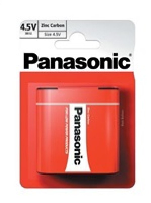 PANASONIC Zinkouhlíkové baterie Red Zinc 3R12RZ/1BP Plochá 4,5V (Blistr 1ks)