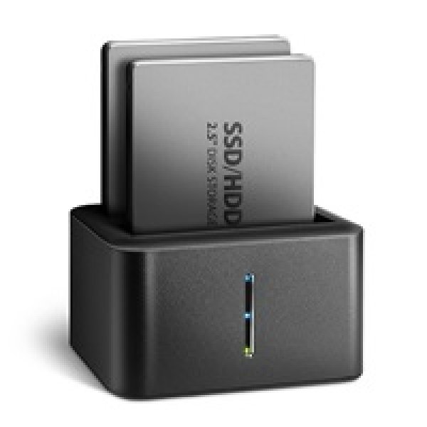 AXAGON ADSA-D25, USB 3.2 Gen 1 - 2x SATA 6G 2.5'' SSD/HDD CLONE MINI dokovací stanice