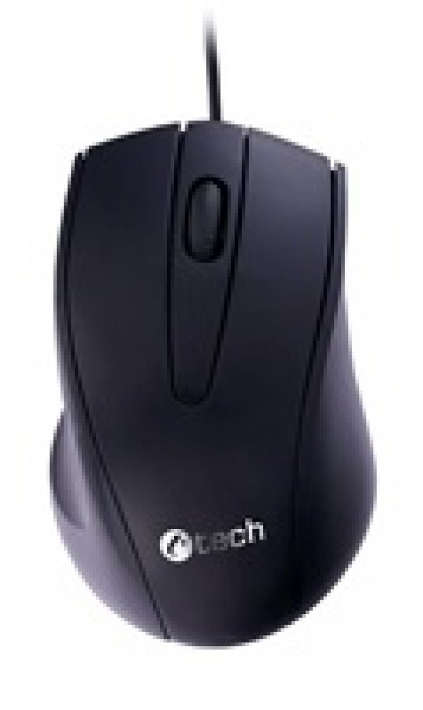 C-TECH Myš WM-07/Ergonomická/Optická/Drátová USB/Černá