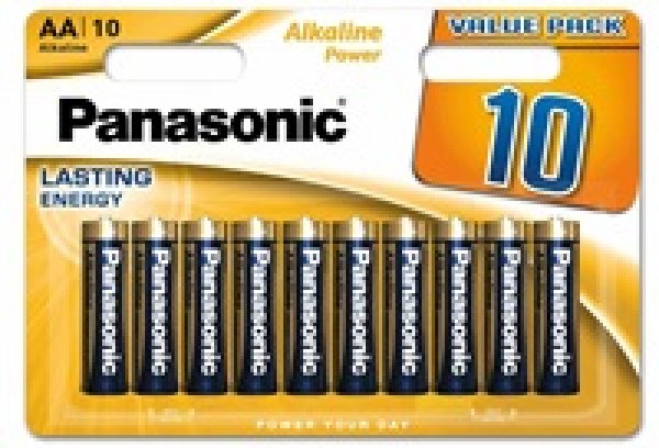 PANASONIC Alkalické baterie Alkaline Power LR6APB/10BW AA 1,5V (Blistr 10ks)