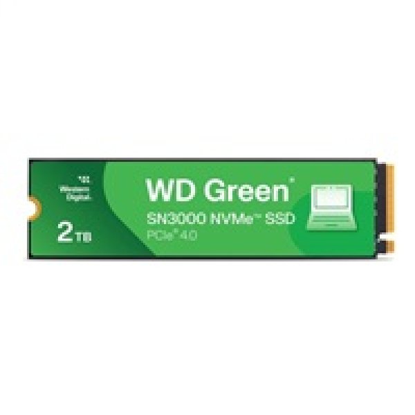 WD GREEN SSD 2TB SN3000, PCIe Gen4x4, M.2 2280, (R:5000/W:4200 MB/s)