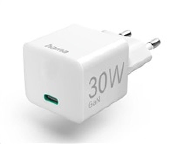 Hama rychlá USB nabíječka GaN, USB-C PD/QC 30 W