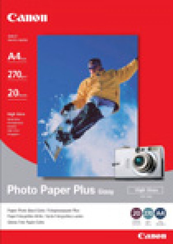 Canon Photo Paper Plus Glossy, foto papír, lesklý, bílý, A3, 275 g/m2, 20 ks, PP-201 A3, inkoustový