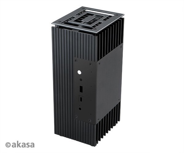 AKASA skříň Turing FX, fanless case, černá