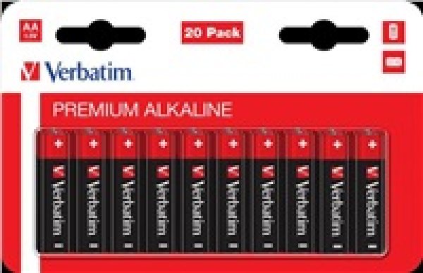 VERBATIM  Alkalická Baterie AA 20 Pack / LR6