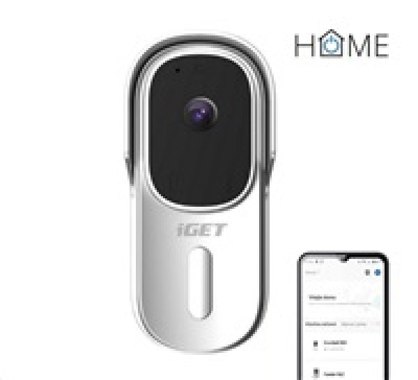 iGET HOME Doorbell DS1 White - WiFi bateriový videozvonek, FullHD + !!! ZDARMA reproduktor CHS1 !!!