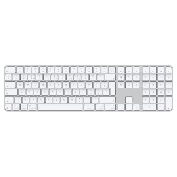 Apple Magic Keyboard Numeric Touch ID/Bezdrátová Bluetooth/CZ layout/Bílá