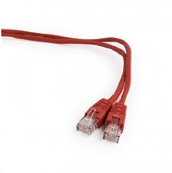 GEMBIRD kabel patchcord Cat5e UTP 0,25m, červený