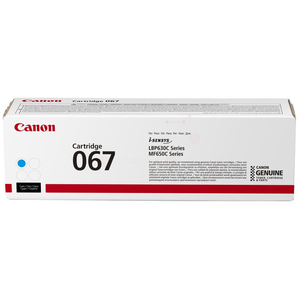 Toner Canon 067 C azurový (1 250 stran)