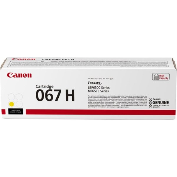 Toner CANON 067HY, 5103C002 žlutý (2 350 stran)