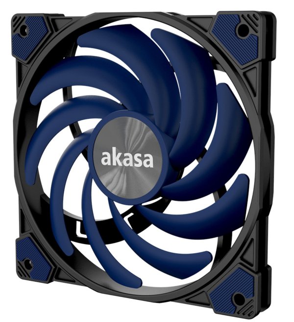 přídavný ventilátor Akasa 12 cm Alucia XS12 modrý