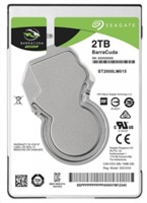 SEAGATE HDD BARRACUDA 2TB 2.5" SATAIII/600 5400RPM, 128MB cache, 7mm