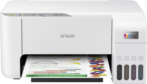 EPSON tiskárna ink EcoTank L3276, 5760x1440dpi, A4, 33ppm, USB, Wi-Fi, bílá