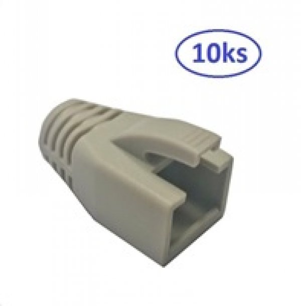 Ochrana pro konektor RJ45 Cat6A, snag-proof - šedá, 10ks