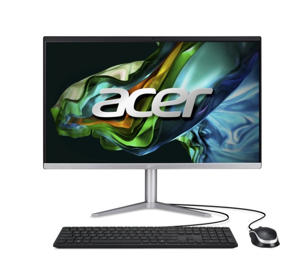 ACER PC AiO Aspire C24-1300 - Ryzen 5 7520U ,23,8" FHD IPS,16GB,512GB M.2 SSD,Radeon610M,W11Original,stříbrná,KB+Mouse