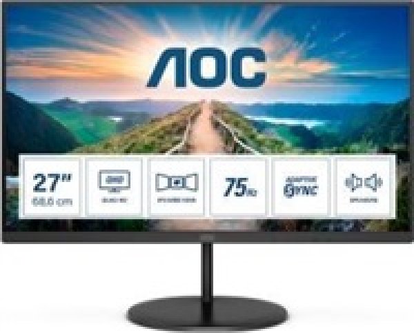 AOC/Q27V4EA/27''/IPS/QHD/75Hz/4ms/Black/3R