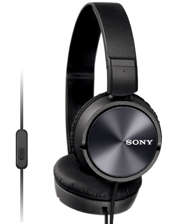 SONY stereo sluchátka MDR-ZX310AP, černá