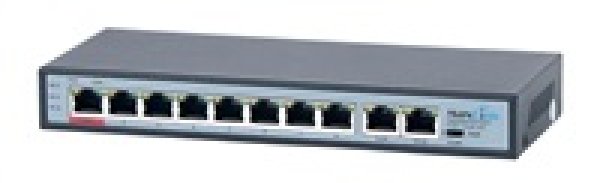 MaxLink PoE switch PSBT-10-8P-250 (náhrada za PSAT-10-8P-250), 10x LAN/8x PoE 250m, 802.3af/at/bt