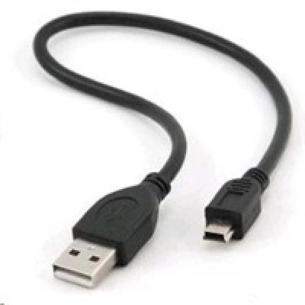 GEMBIRD Kabel USB 2.0 A-Mini B (5pin) 30cm k externím HDD (ADATA, WD, ...)