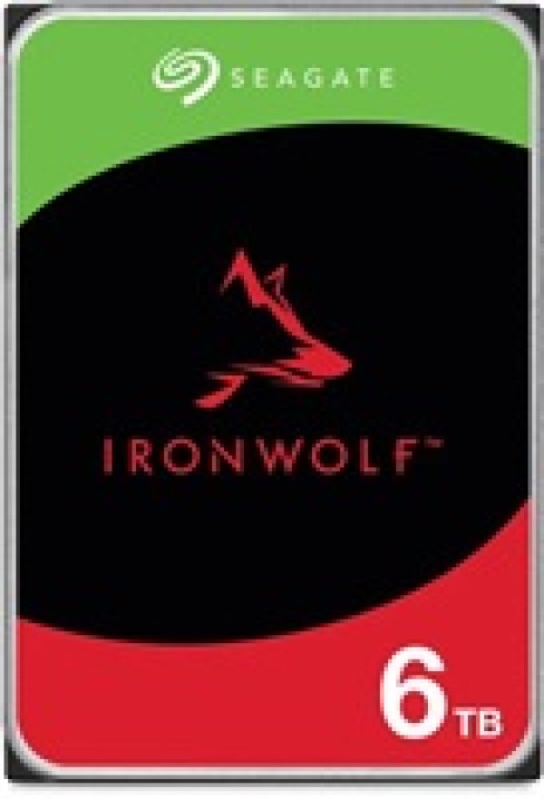 SEAGATE HDD 6TB IRONWOLF (NAS), 3.5", SATAIII, 5400 RPM, Cache 256MB, CMR