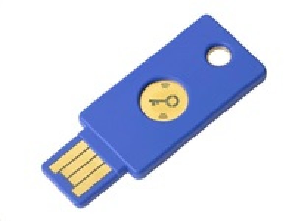 Security Key NFC - USB-A, podporující vícefaktorovou autentizaci (NFC), podpora FIDO2 U2F, voděodolný